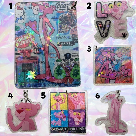 Cute Pink Cat KBK Keychains - Picture 2 of 9